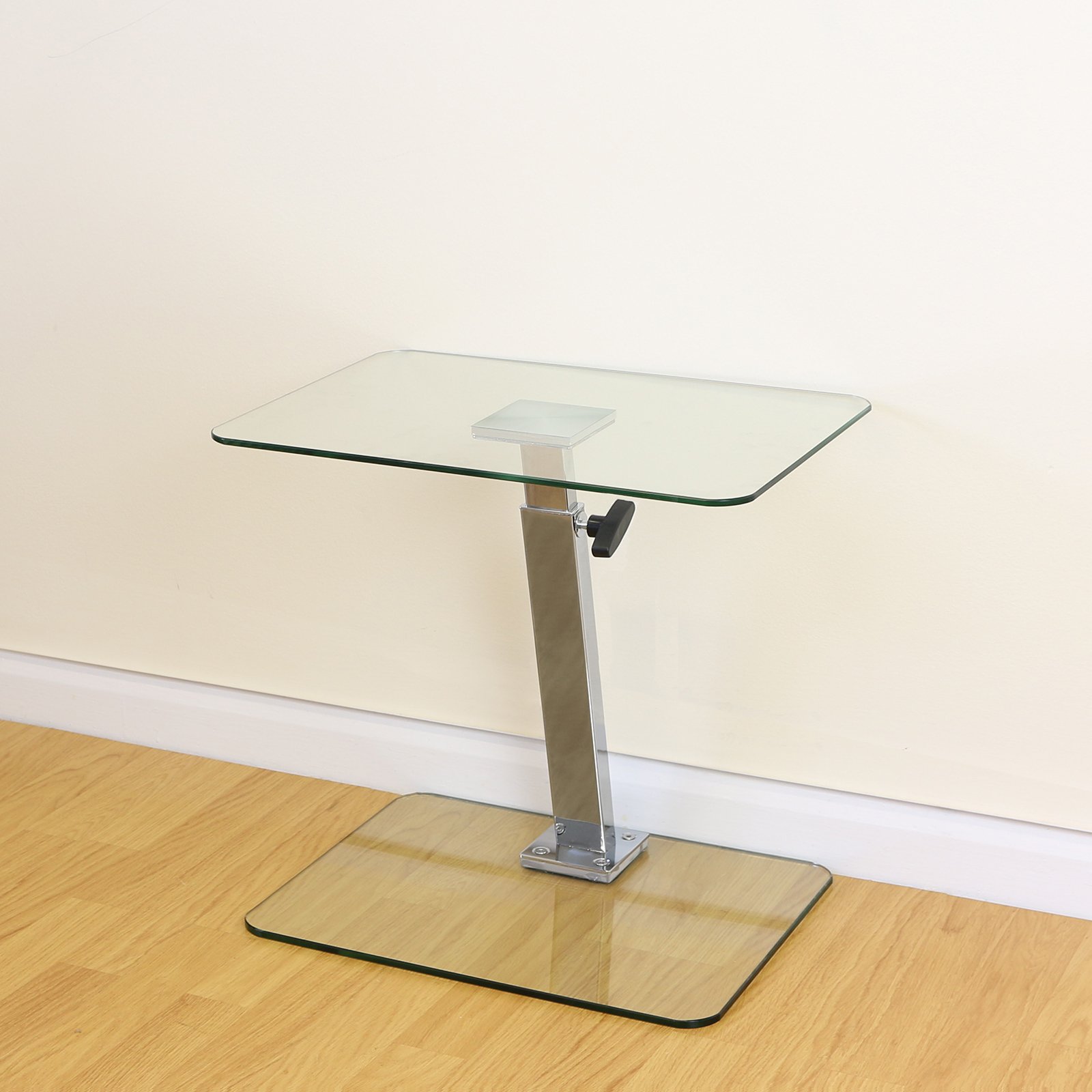 Clear Glass Adjustable Laptop/Notebook Table Stand Bed/Sofa Office